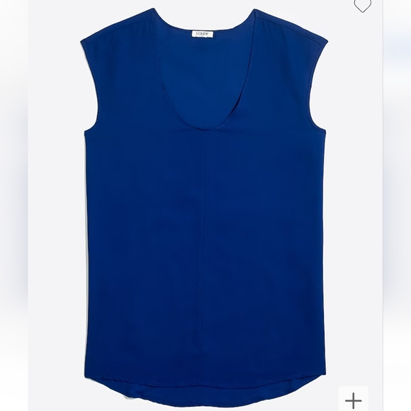 Jcrew cap sleeve shirttail top in black - Picture 4 of 4